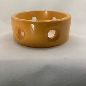 Vintage Yellow Bangle Bracelet